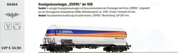 Roco 66464 NSB Statoil